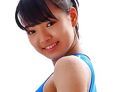 Asian teen albastru costume de baie costume de baie dreapta pură non - nud asia costum de baie asiatice
